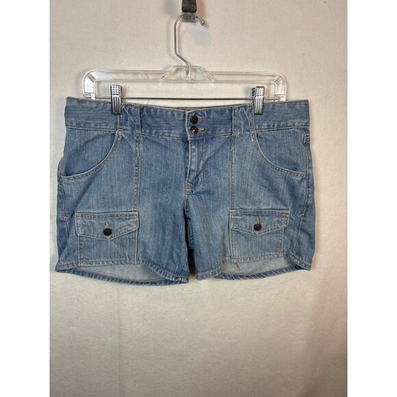 Old Navy Denim Cargo Shorts With Button Pockets Size: 10 - Picture 1 of 10